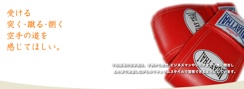 受ける・突く・蹴る・捌く、空手の道を感じてほしい
